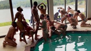 Indoor Poolside Orgy